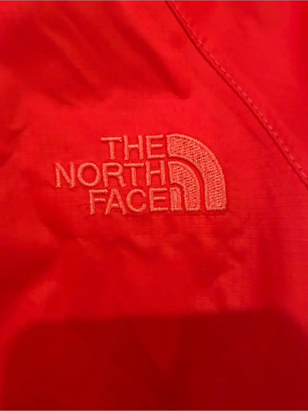 The North Face woman’s Dark Orange Waterproof Hooded Jacket - Picture 2 of 13